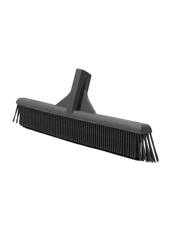 Superio 16” Pet Hair Remover Silicone Broom Head Only - Carpet Rake for Fur Removal - Rug Rake to Fluff Carpet – for Dust on Hardwood Floor & Tile – Rinse to Clean - Image 1